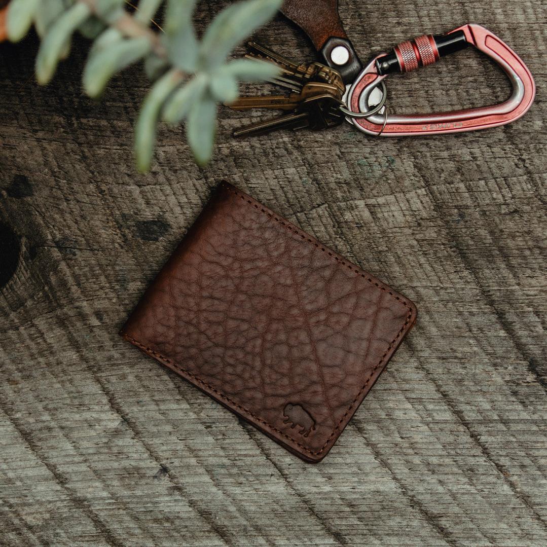 Ryder Reserve Bisonleder Brieftasche | Edles Braun