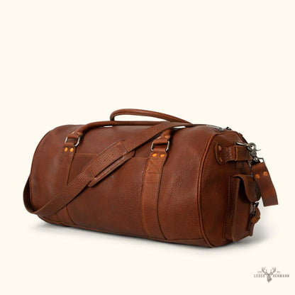 Ryder Reserve Bisonleder Reisetasche – Elegante Brauntöne für Stilvolle Reisen