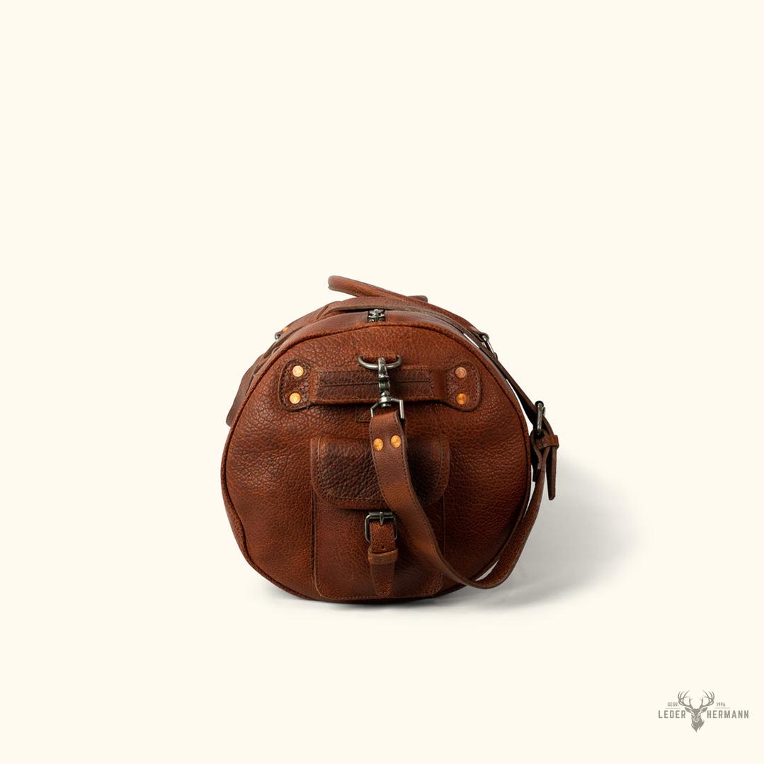 Ryder Reserve Bisonleder Reisetasche – Elegante Brauntöne für Stilvolle Reisen