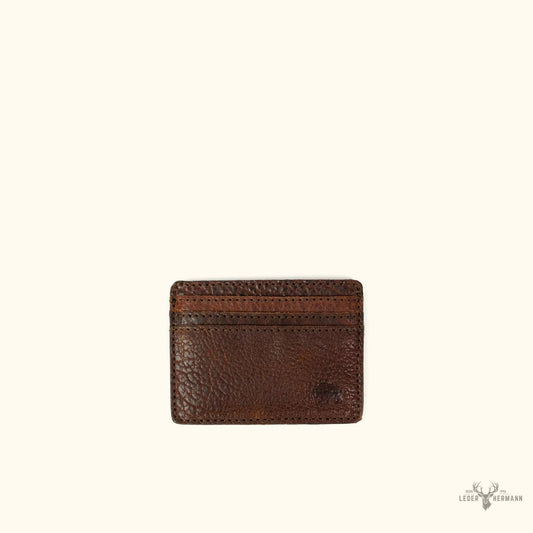 Ryder Reserve Bisonleder Schlanke Ausweis Wallet – Elegantes Braunes Design für den Alltag