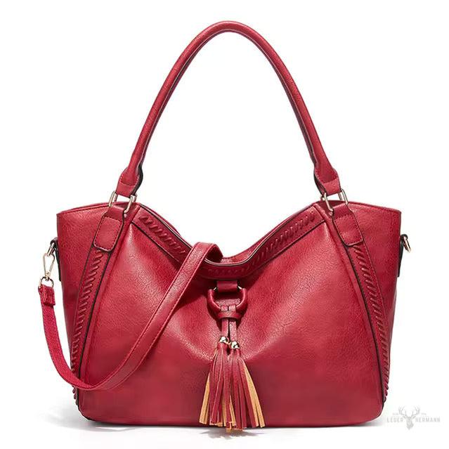 Nellie’s Élegance Raffinée | Elegante Leder-Schultertasche