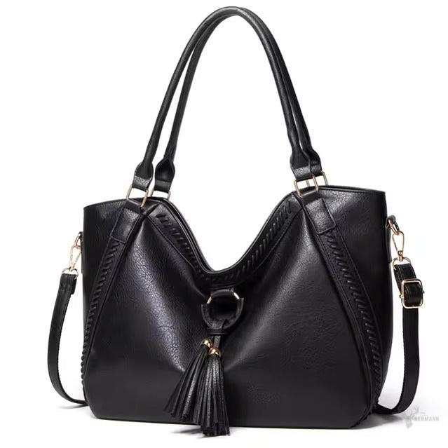 Nellie’s Élegance Raffinée | Elegante Leder-Schultertasche
