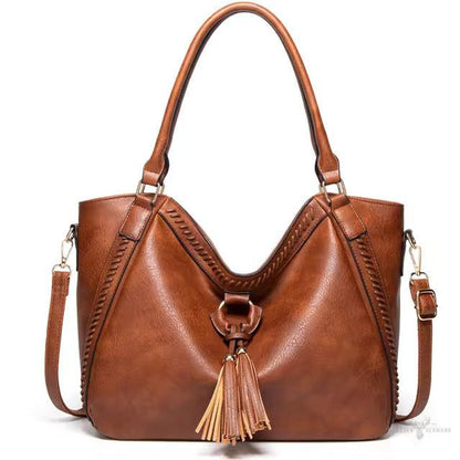 Nellie’s Élegance Raffinée | Elegante Leder-Schultertasche