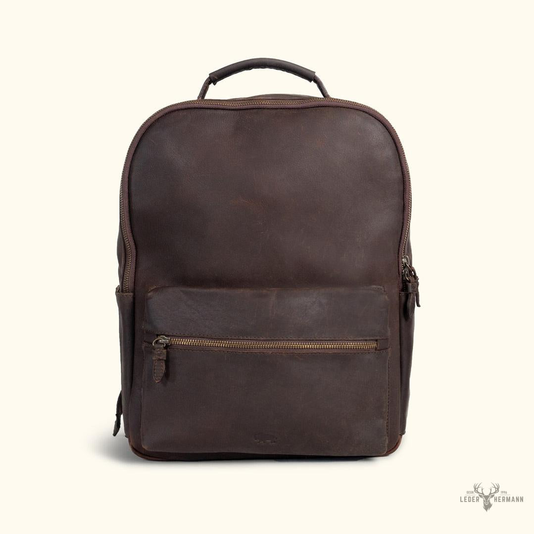 Leder Rucksack Walker | Vintage Stil Eiche