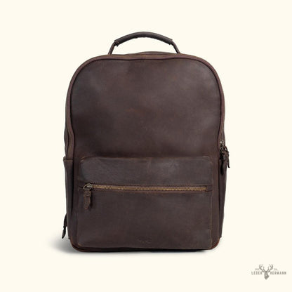 Leder Rucksack Walker | Vintage Stil Eiche