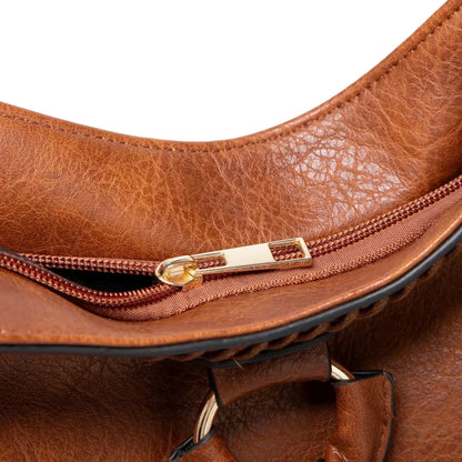 Nellie’s Élegance Raffinée | Elegante Leder-Schultertasche