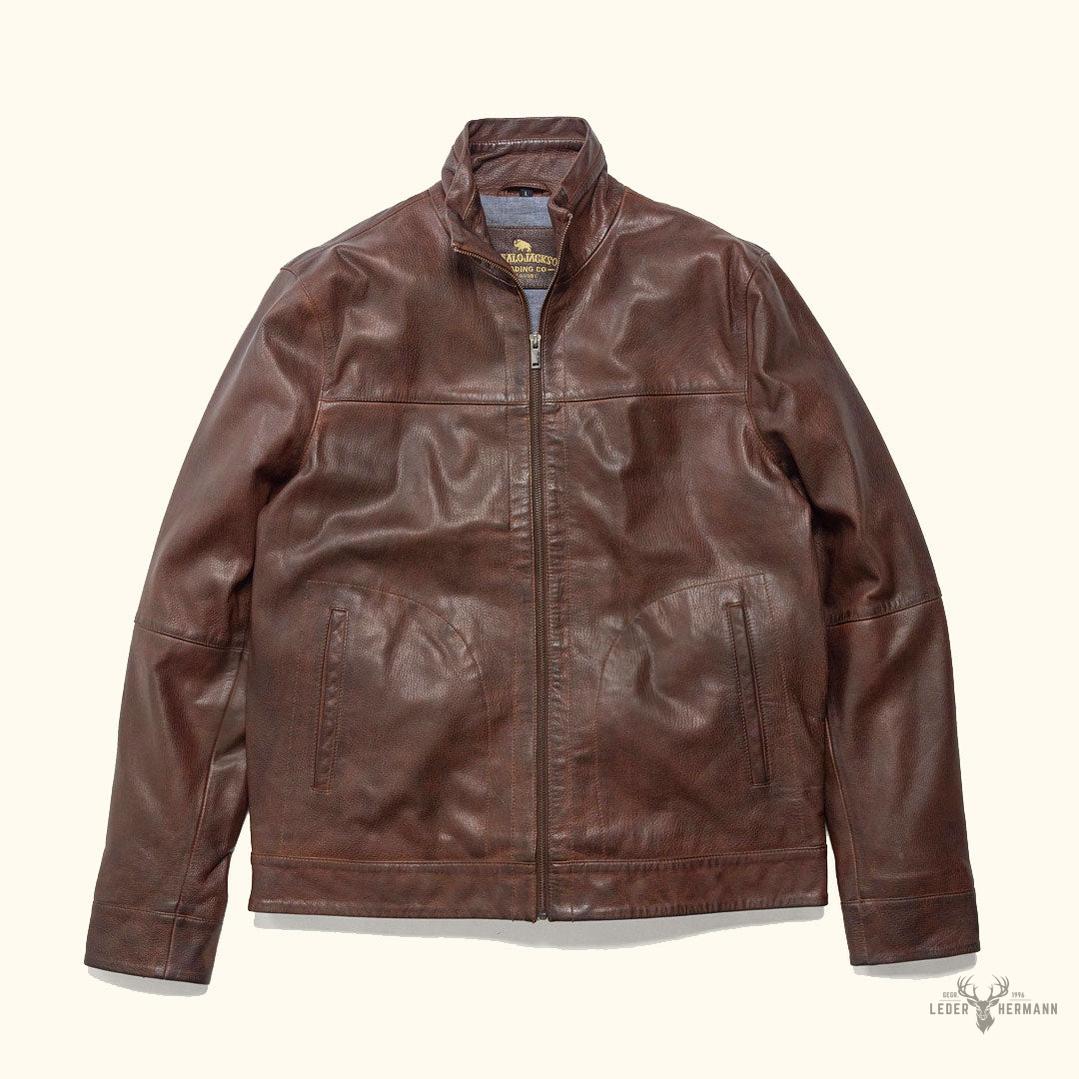 Trachtenartige Sedona Leichte Lederjacke in Ironwood Braun für Eleganten Komfort
