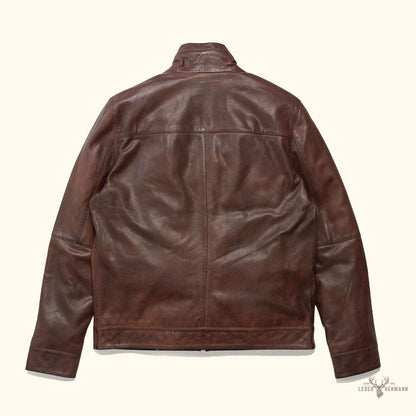 Trachtenartige Sedona Leichte Lederjacke in Ironwood Braun für Eleganten Komfort