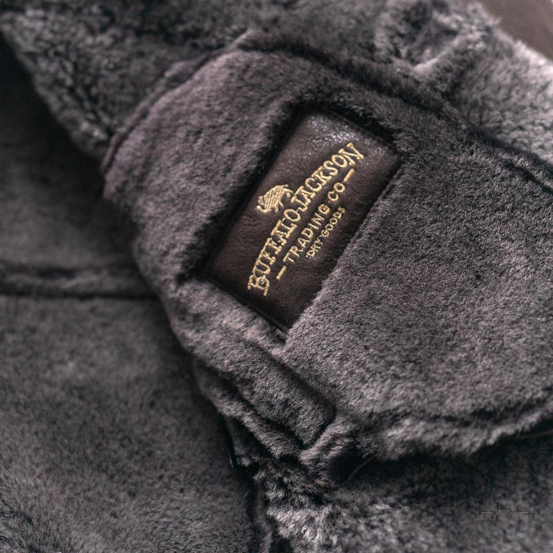 Wärmende Wildlederjacke Big Sky mit Lammfell | Espresso-Braun