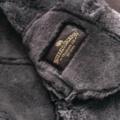 Wärmende Wildlederjacke Big Sky mit Lammfell | Espresso-Braun