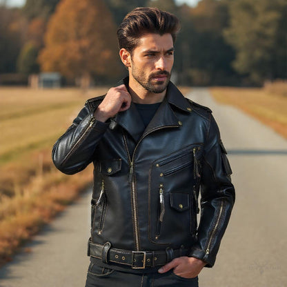 Mystic - Elegante Lederjacke für einen raffinierten Stil