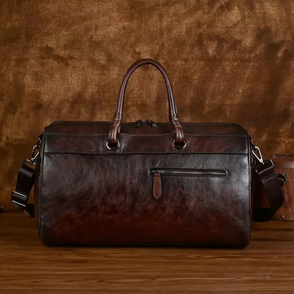 Elegante echte Leder-Retro-Umhängetasche für Frauen