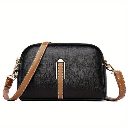 Elegante Mila Litchi Prägung Crossbody Tasche