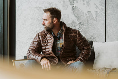 Bridger Herren Daunenjacke in Elegant Dunkelbraun – Wärme und Stil für den Winter