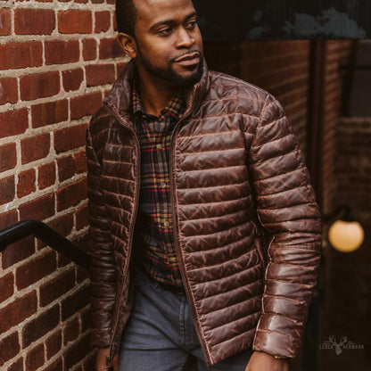 Bridger Herren Daunenjacke in Elegant Dunkelbraun – Wärme und Stil für den Winter