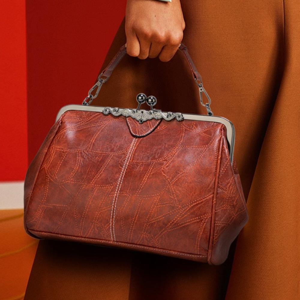 Elegante Vintage Kuss-Schloss Handtasche