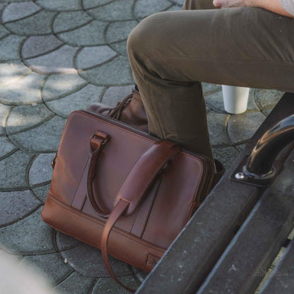 Holzleder Tasche Jefferson | Elderwood Eleganz und Raffinesse