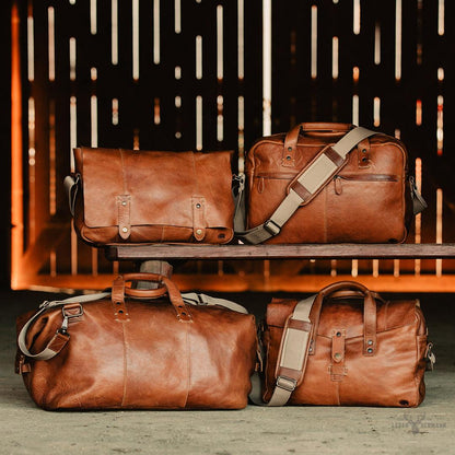 Italienische Ledertasche für Dokumente - Rustikbraun Elegantes und Langlebiges Design