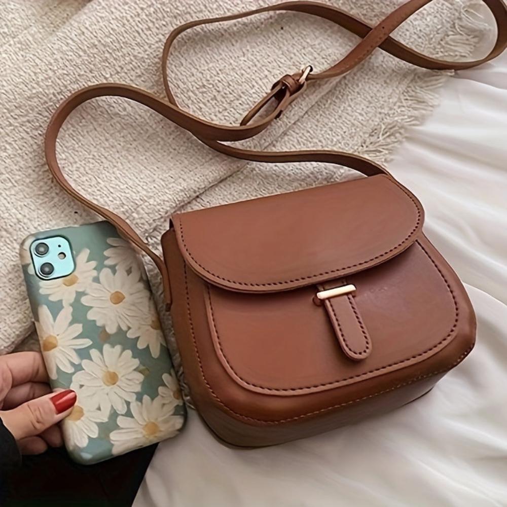 Stilvolle Retro Saddle Crossbody Tasche von Amelia