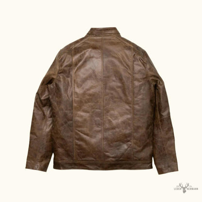 Vintage Café Racer Lederjacke Braun Favorites