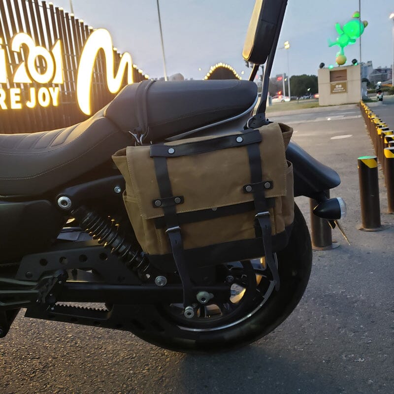 Canvas-Motorradsatteltasche | SEATTLE
