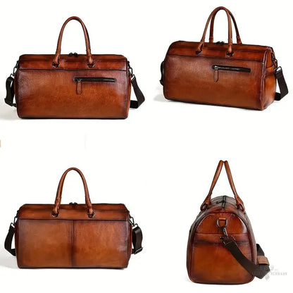 Elegante echte Leder-Retro-Umhängetasche für Frauen