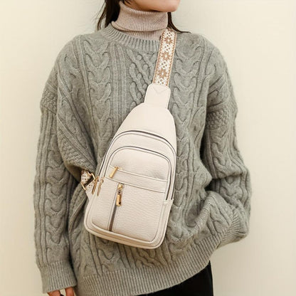 Rustikale Hazel Vintage Chest Crossbody Tasche für stilbewusste Abenteuer
