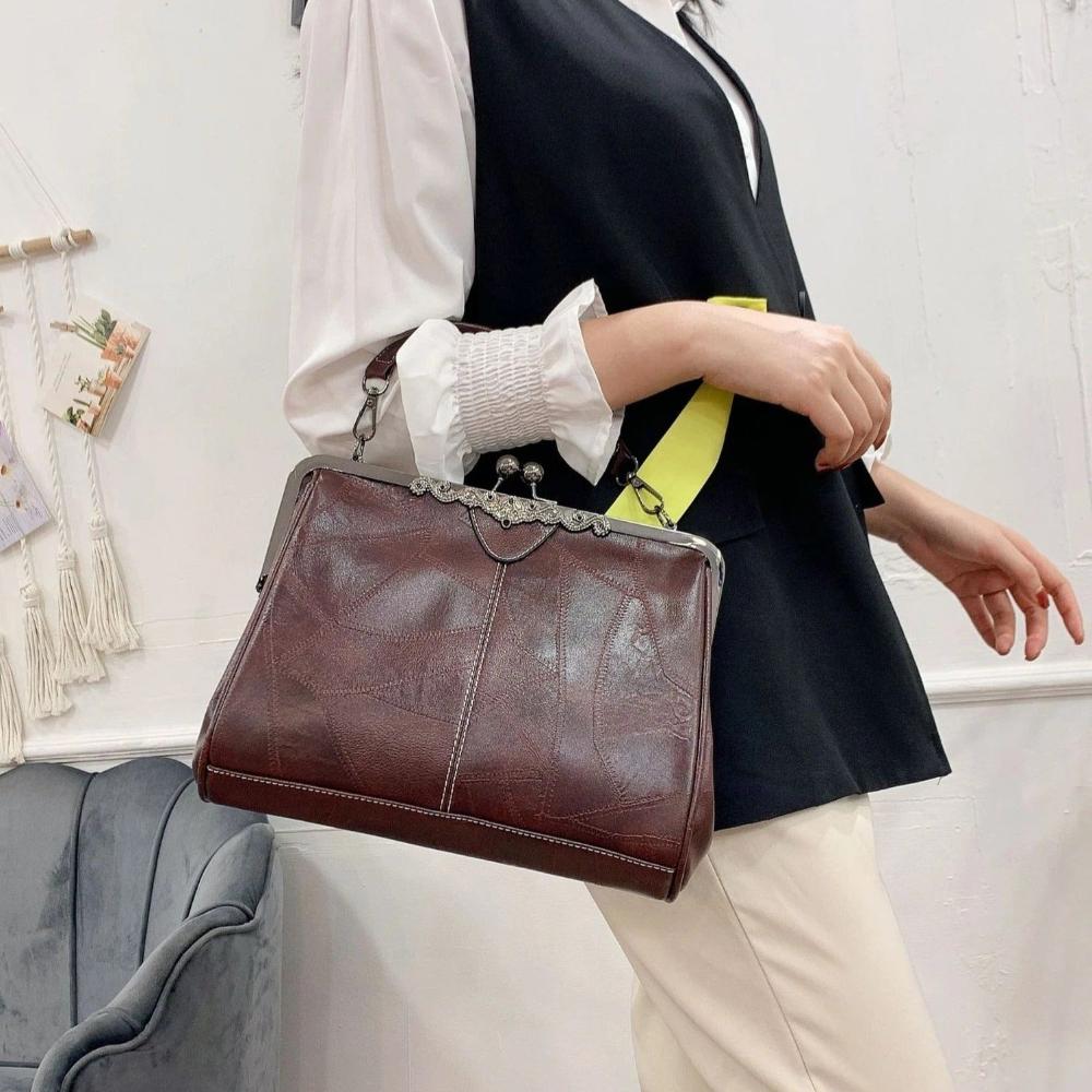 Elegante Vintage Kuss-Schloss Handtasche