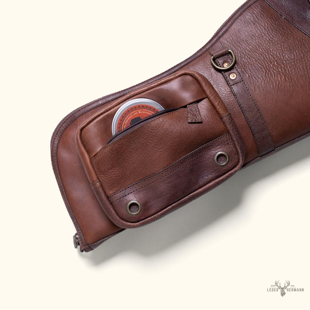 Elegante Dakota-Lederhülle für Gewehr – vollständig aus luxuriösem Leder