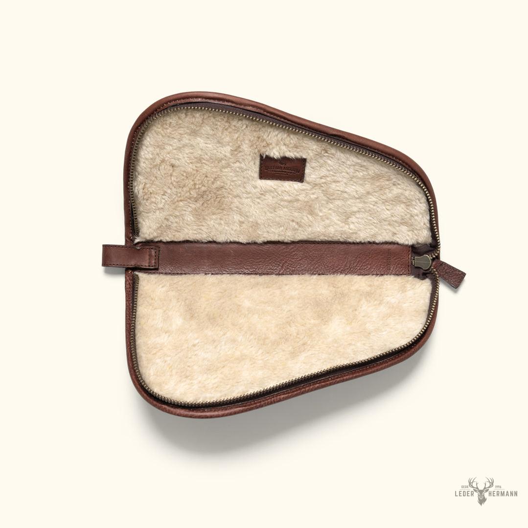 Dakota Garderobe Etui für Revolver und Pistole aus Raffinierter Wachstuch