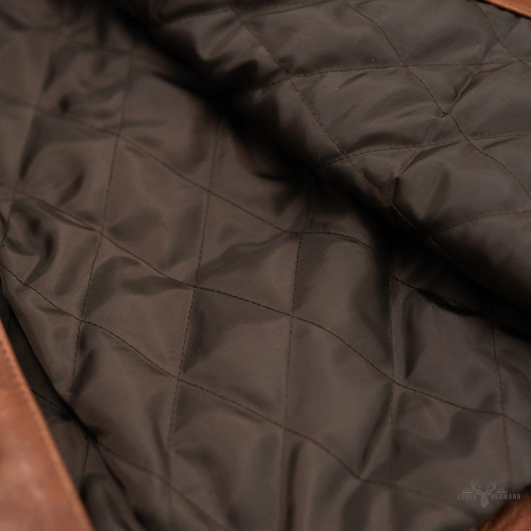 Lederjacke Driggs - Eleganz in Cognac Braun
