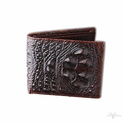 Elegante und anspruchsvolle Leder-Krokodilbörse
