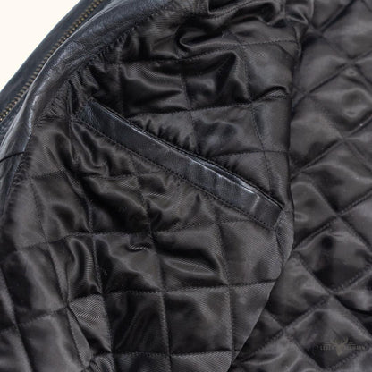 Glenwood Leder-Drivingjacke im Vintage-Schwarz – Stilvoll und Zeitlos