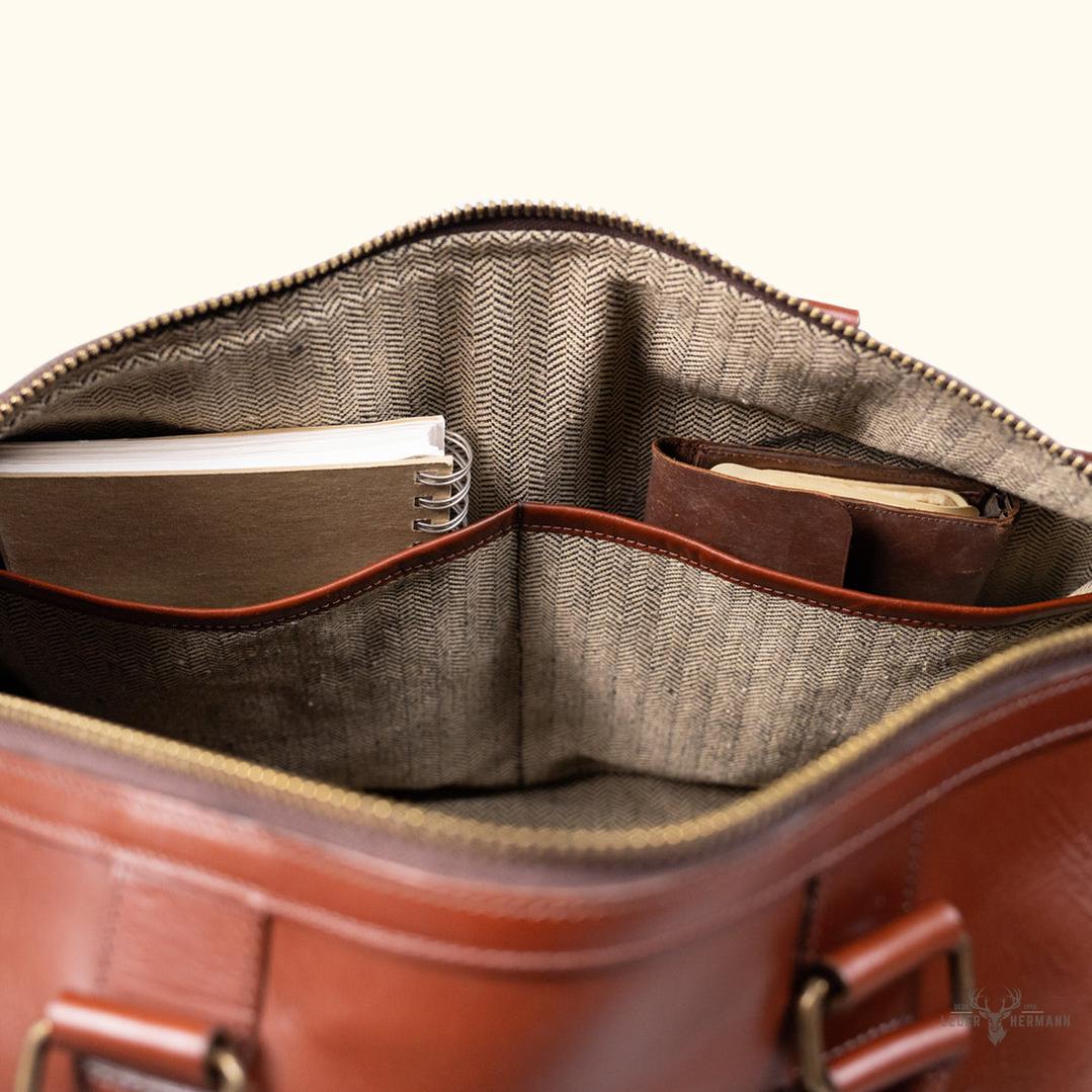 Jefferson Leder-Duffle Bag | Elderwood Eleganz für unterwegs