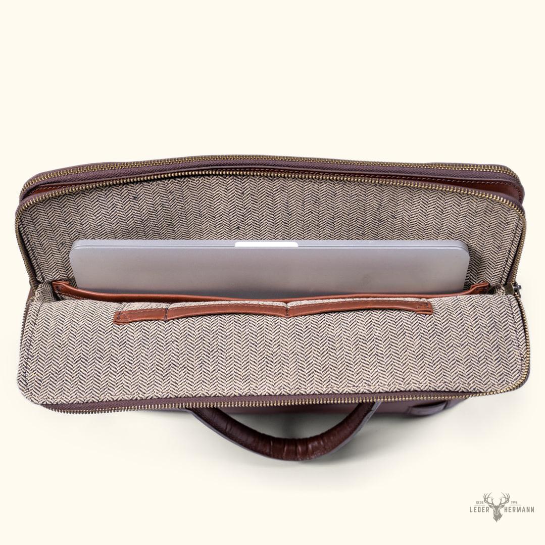 Holzleder Tasche Jefferson | Elderwood Eleganz und Raffinesse