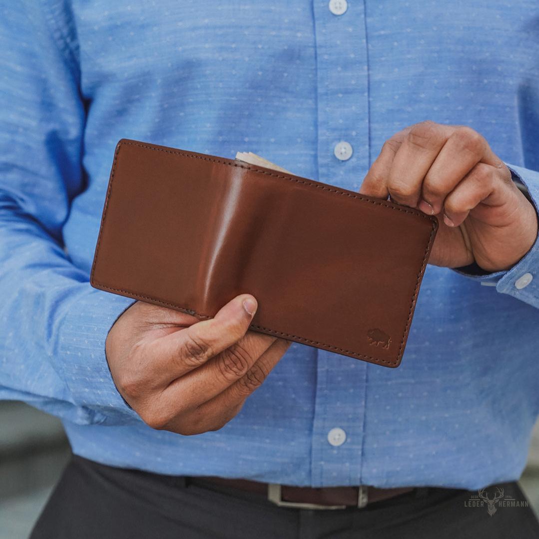 Bifold-Geldbörse Jefferson in Elderwood für Stil und Funktionalität