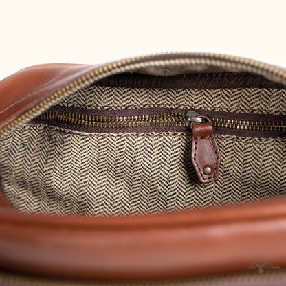 Jefferon Leder Dopp Kit – Eleganter und praktischer Kulturbeutel aus hochwertigem Leder von Elderwood