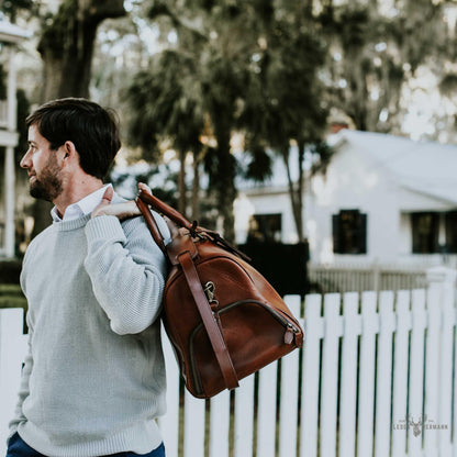 Jefferson Leder-Duffle Bag | Elderwood Eleganz für unterwegs
