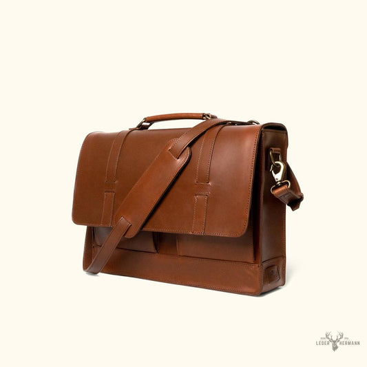 Elegant und langlebig Jefferson Messenger Bag aus Mahagoni