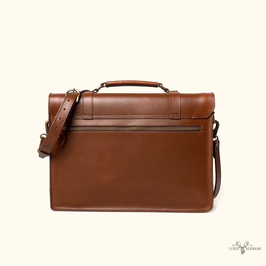 Elegant und langlebig Jefferson Messenger Bag aus Mahagoni