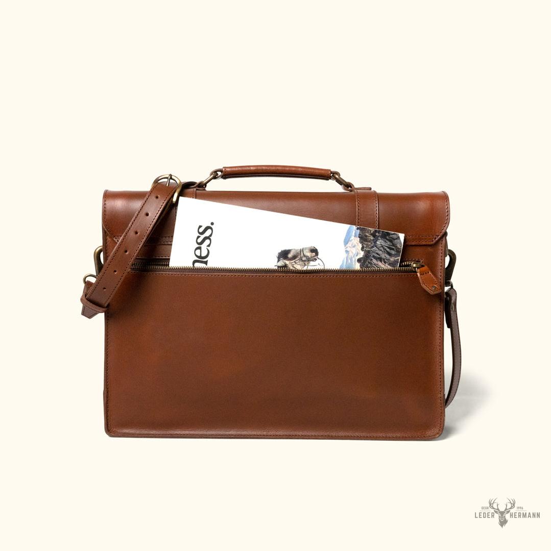 Elegant und langlebig Jefferson Messenger Bag aus Mahagoni