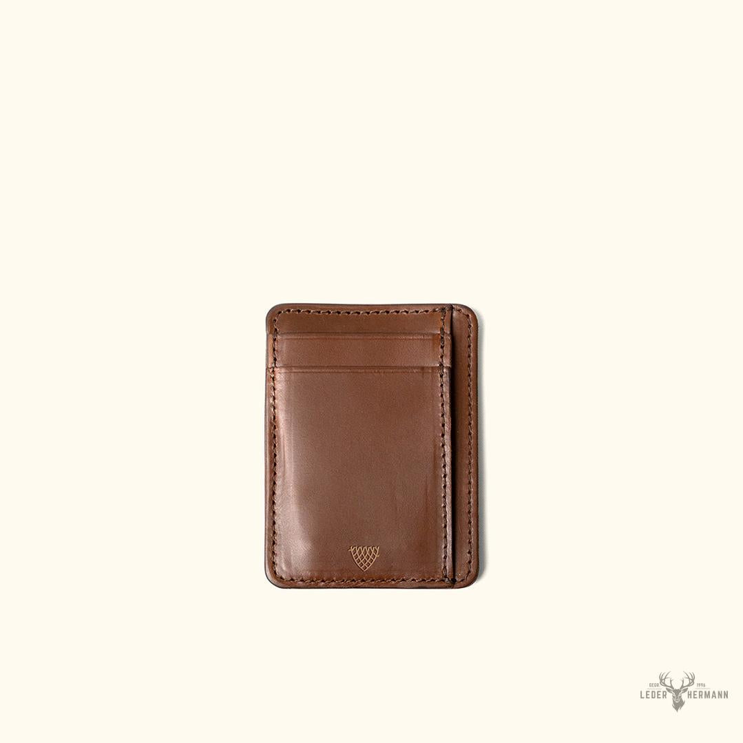 Jefferson Leder Schlanke Ausweisbörse im eleganten Elderwood-Design