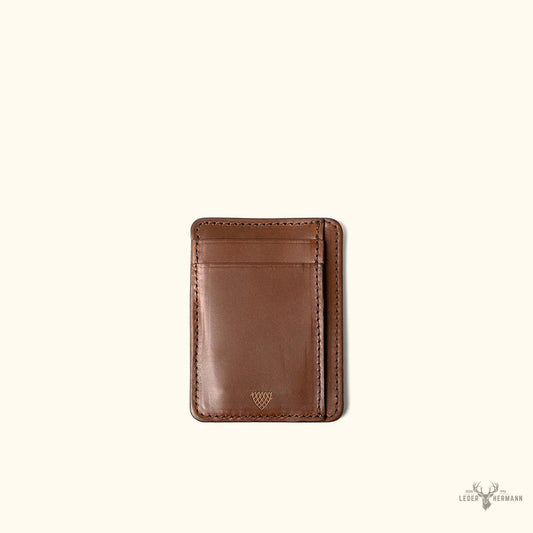 Jefferson Leder Schlanke Ausweisbörse im eleganten Elderwood-Design