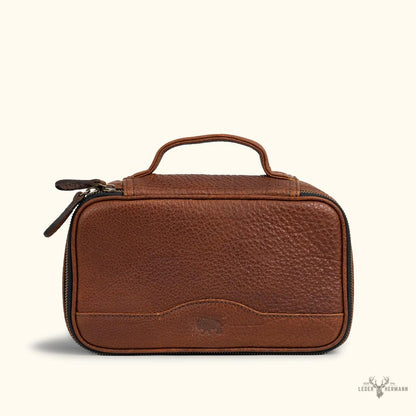 Limitierte Buffalo-Roosevelt Kulturtasche aus Büffelleder