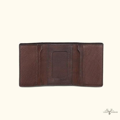 Dreifach Geldbörse aus Büffelleder Roosevelt Limitierte Edition | Büffelgrain