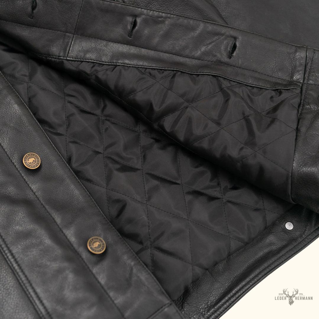 Driggs Lederjacke in Schwarz – Stilvoller und moderner Lederblazer für jeden Anlass