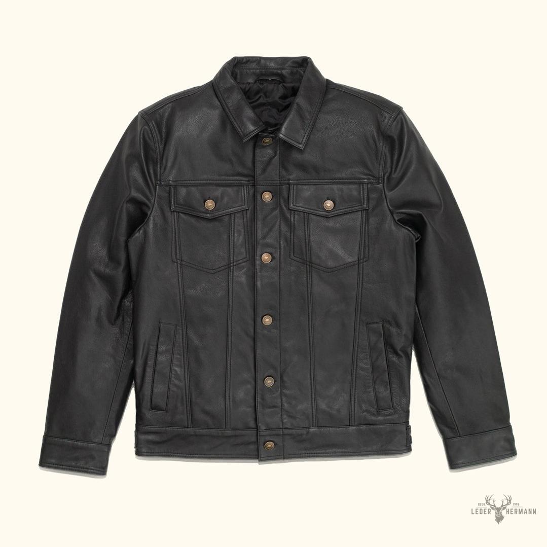 Driggs Lederjacke in Schwarz – Stilvoller und moderner Lederblazer für jeden Anlass