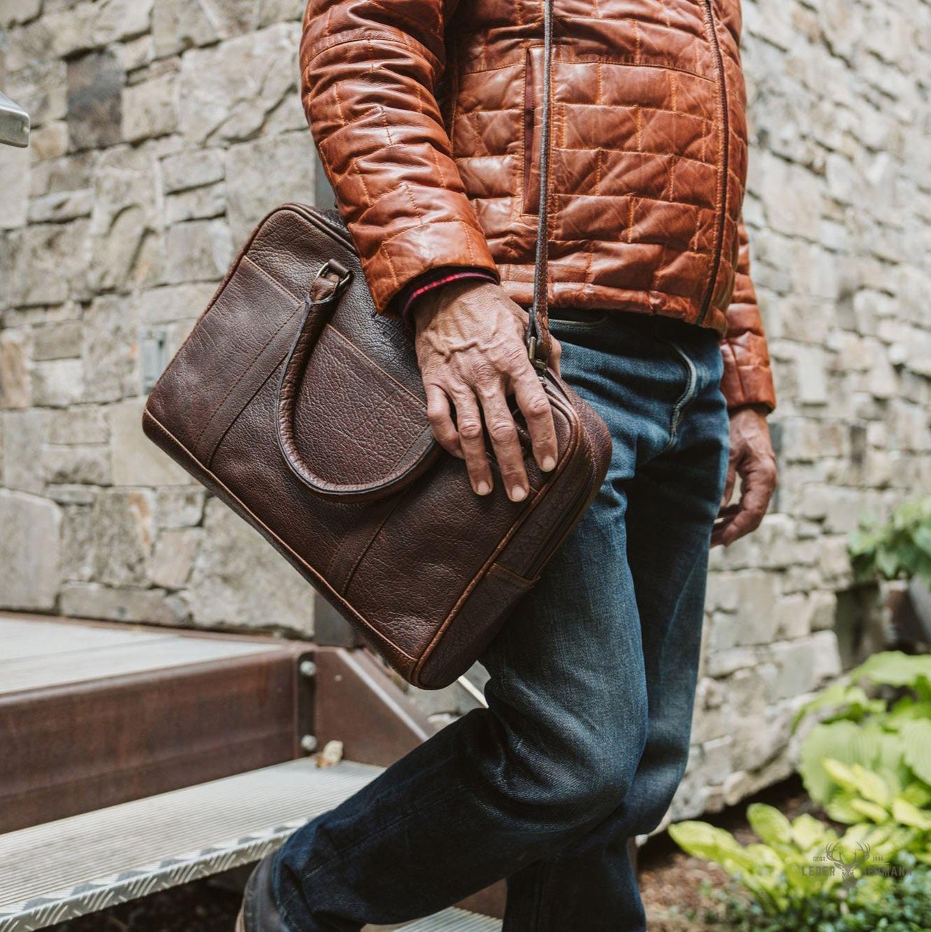 Laptop-Brieftasche Roosevelt Limitierte Edition in Buffalo Grain mit exklusivem Stil