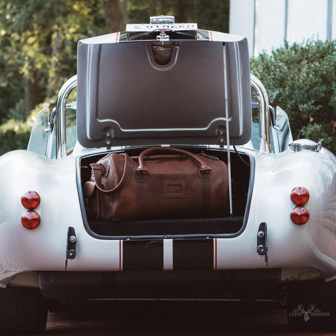 Ryder Reserve Bisonleder Reisetasche – Elegante Brauntöne für Stilvolle Reisen