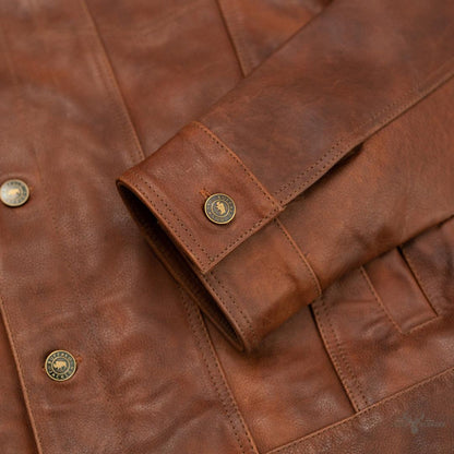 Lederjacke Driggs - Eleganz in Cognac Braun